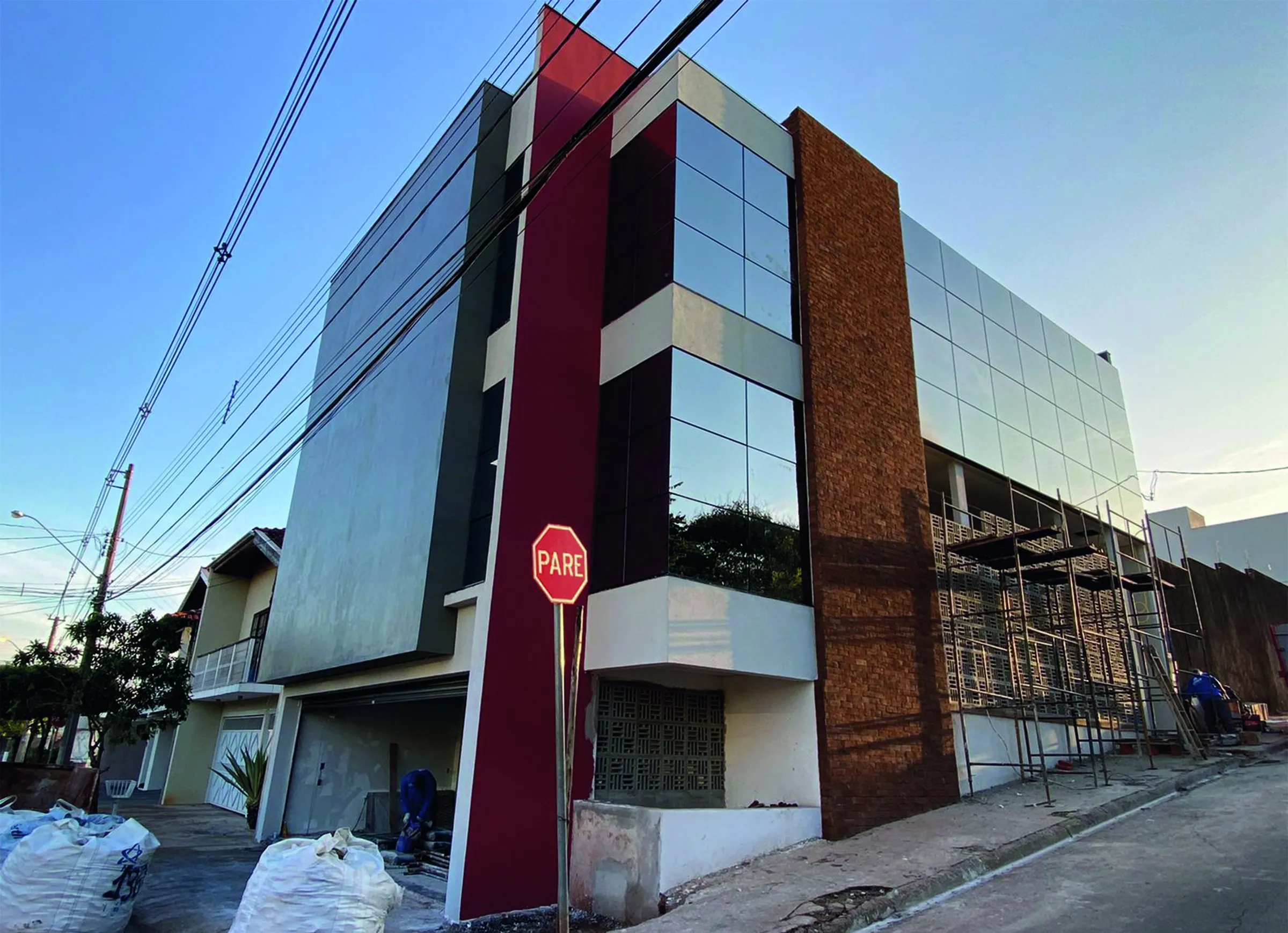 Centro clínico de três pavimentos construído em Light Steel Frame