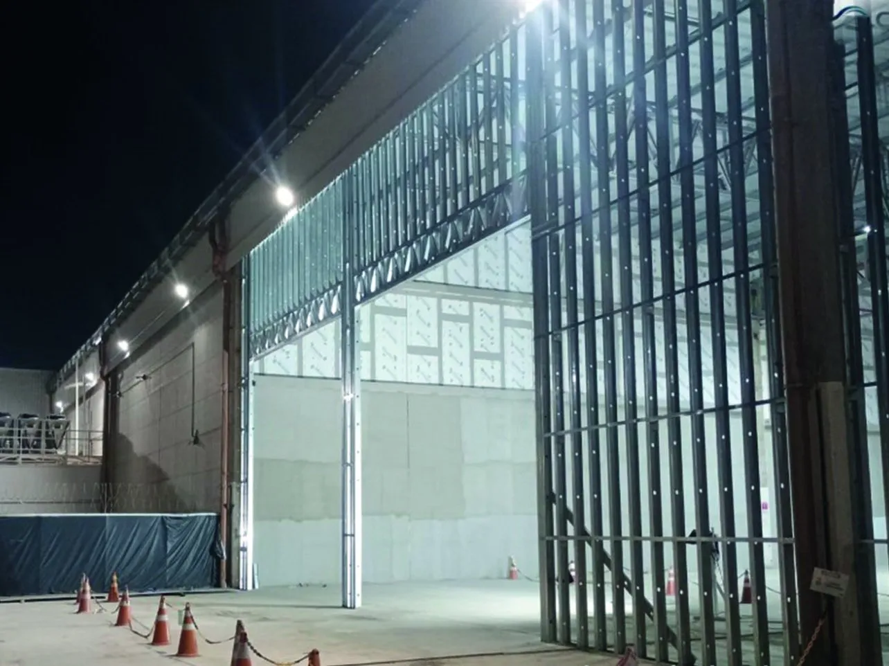 Fechamento em Light Steel Frame em obra da Scala Data Centers